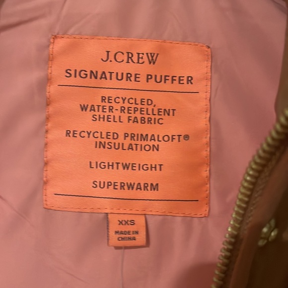 JCrew NWT Signature Puffer Vest Size XXS - Picture 5 of 6